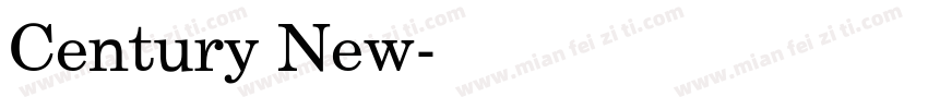 Century New字体转换